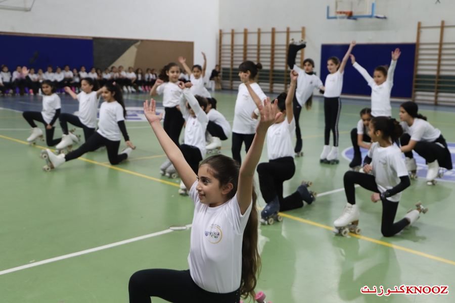 طلاب منتخب كفرقرع والدورات يبدعون في رياضة التزلج الفني على العجلات